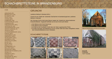 Schachbrettsteine in Brandenburg